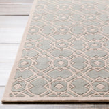 Hand-tufted Glamorous Seafoam Wool Area Rug - 3'3" x 5'3"