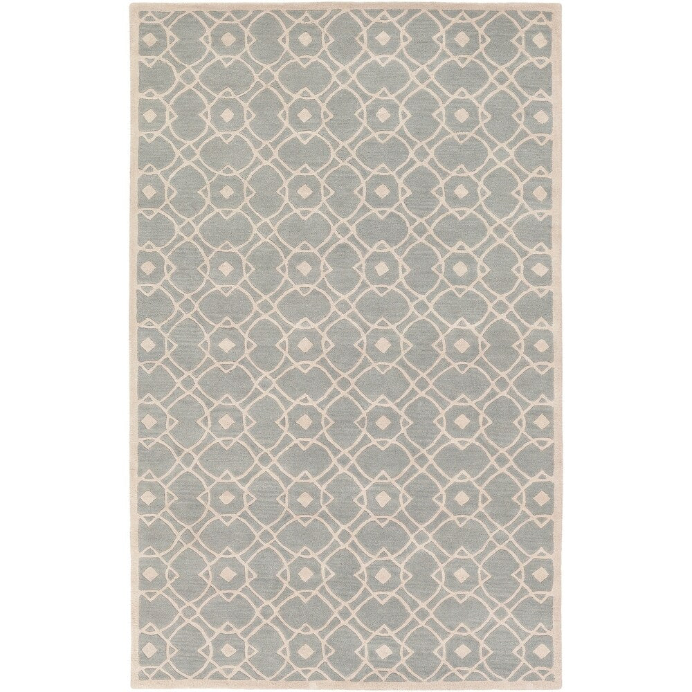Hand-tufted Glamorous Seafoam Wool Area Rug - 3'3" x 5'3"