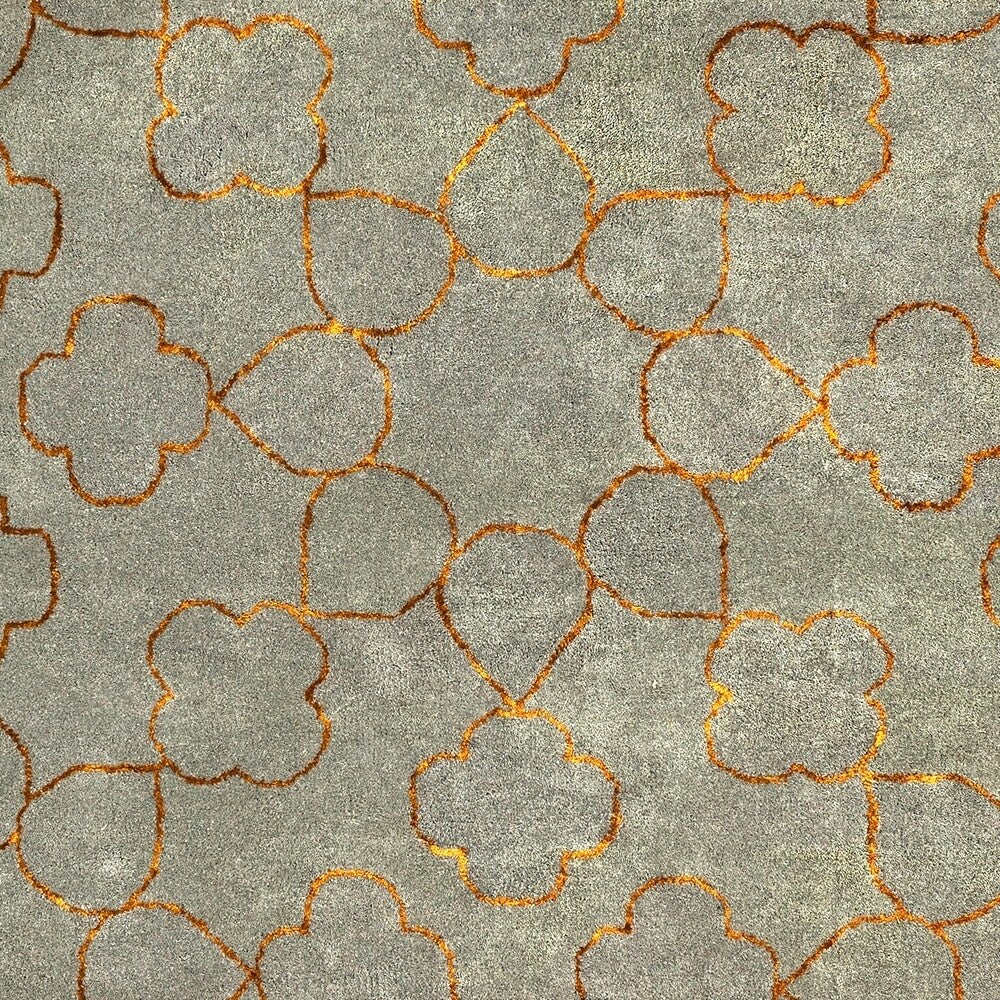 Hand-tufted Grady Floral New Zealand Wool Area Rug