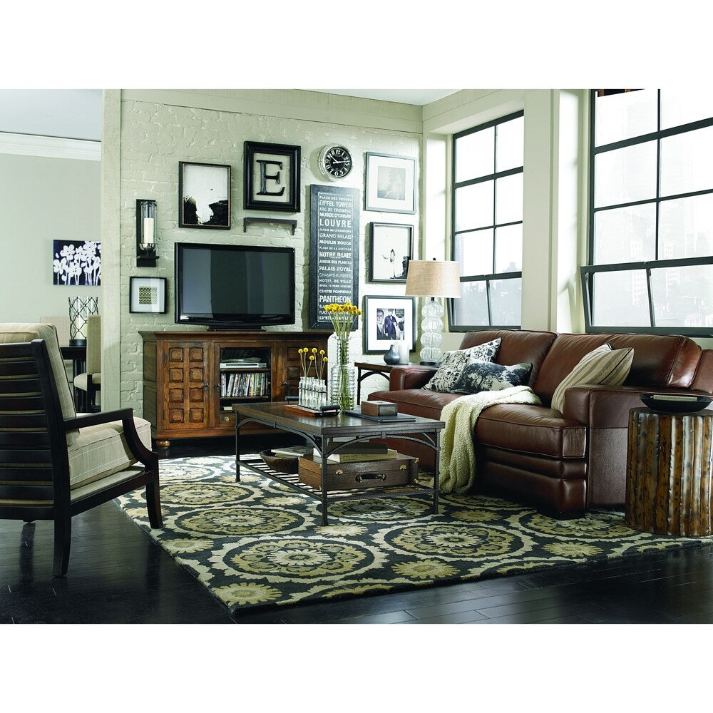Hand-tufted Grey Mosse New Zealand Wool and Viscose Area Rug - 2' x 3'