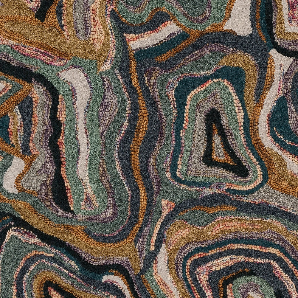 Hand-tufted Groton Green Novelty Wool Area Rug - 2' x 3' - 2' x 3'