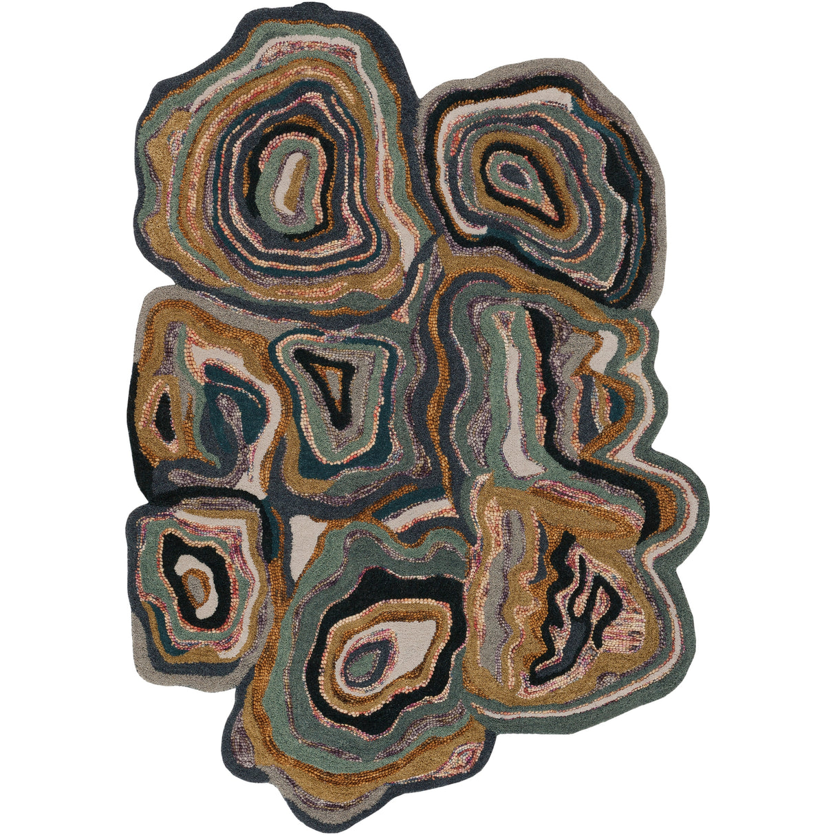 Hand-tufted Groton Green Novelty Wool Area Rug - 2' x 3' - 2' x 3'