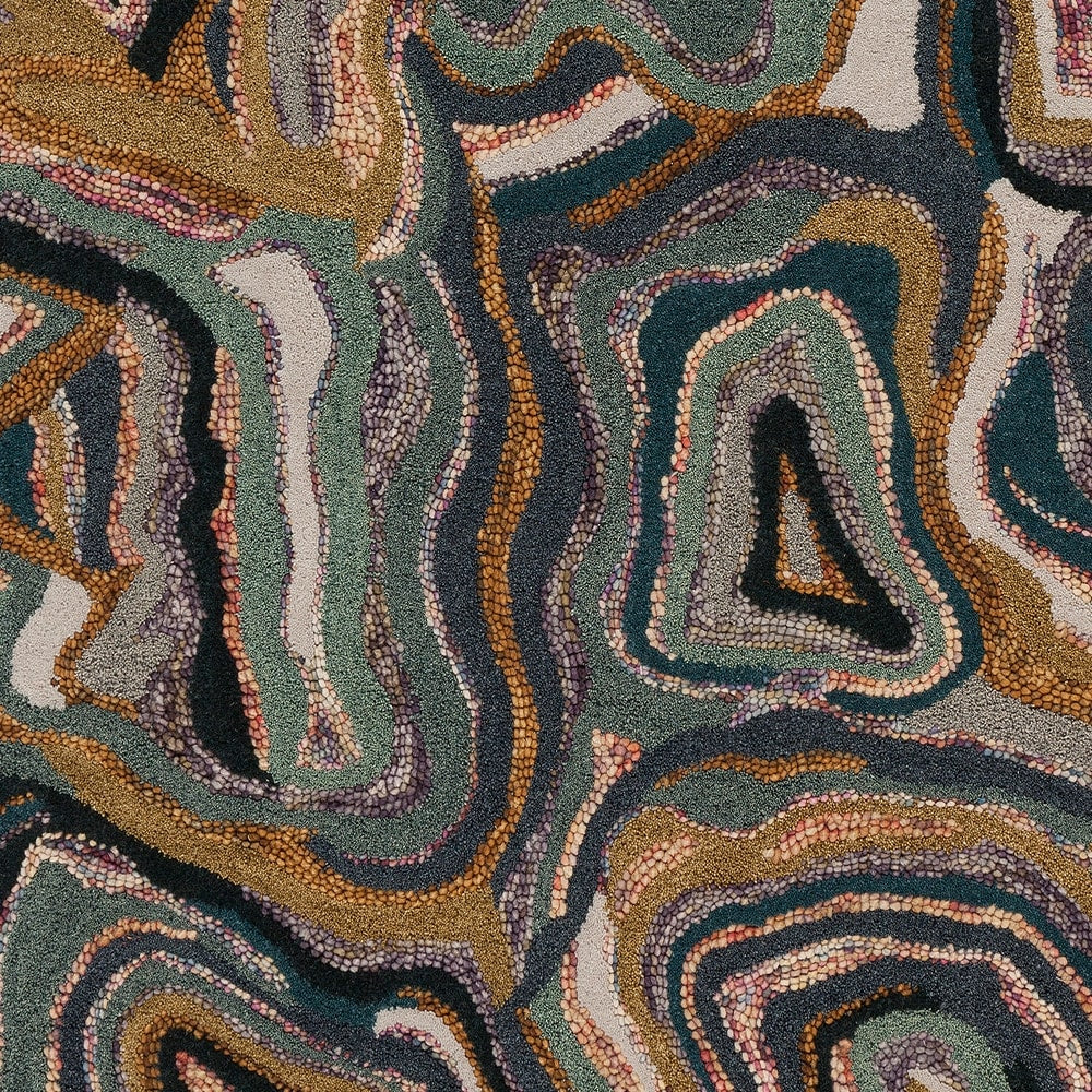 Hand-tufted Groton Green Novelty Wool Area Rug - 2' x 3' - 2' x 3'