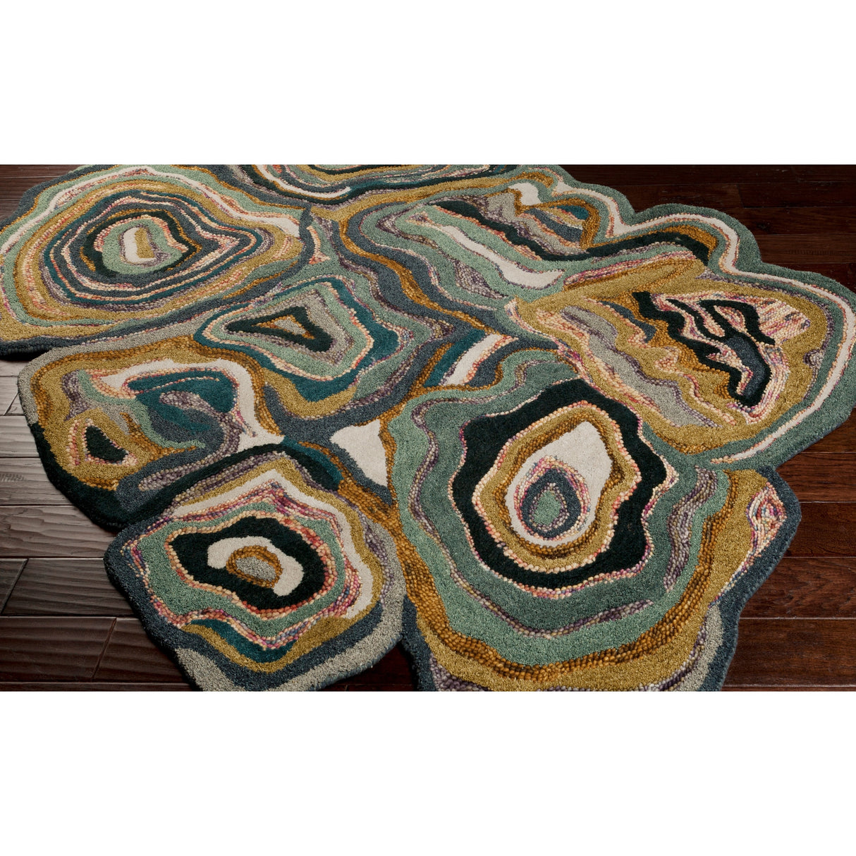 Hand-tufted Groton Green Novelty Wool Area Rug - 2' x 3' - 2' x 3'