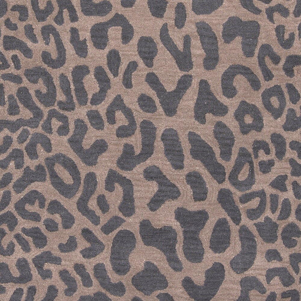 Hand-tufted Jungle Animal Print Runner Wool Area Rug