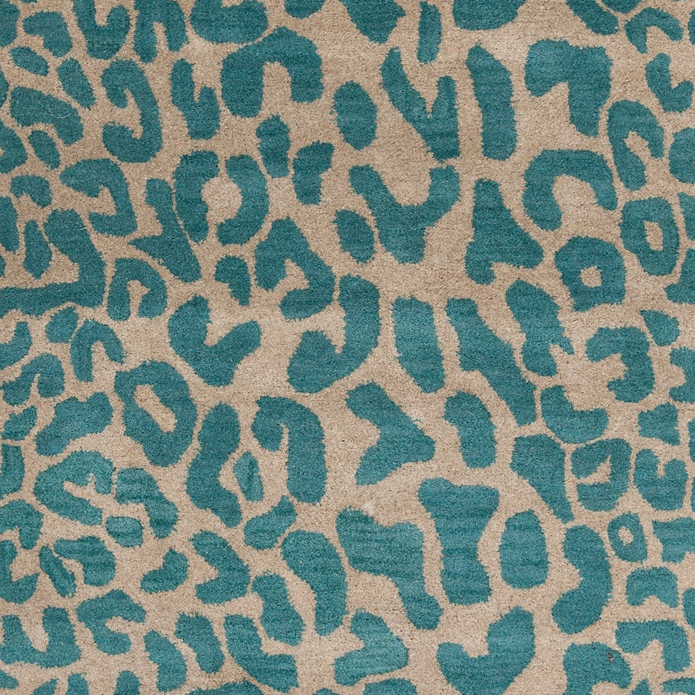 Hand-tufted Jungle Animal Print Runner Wool Area Rug