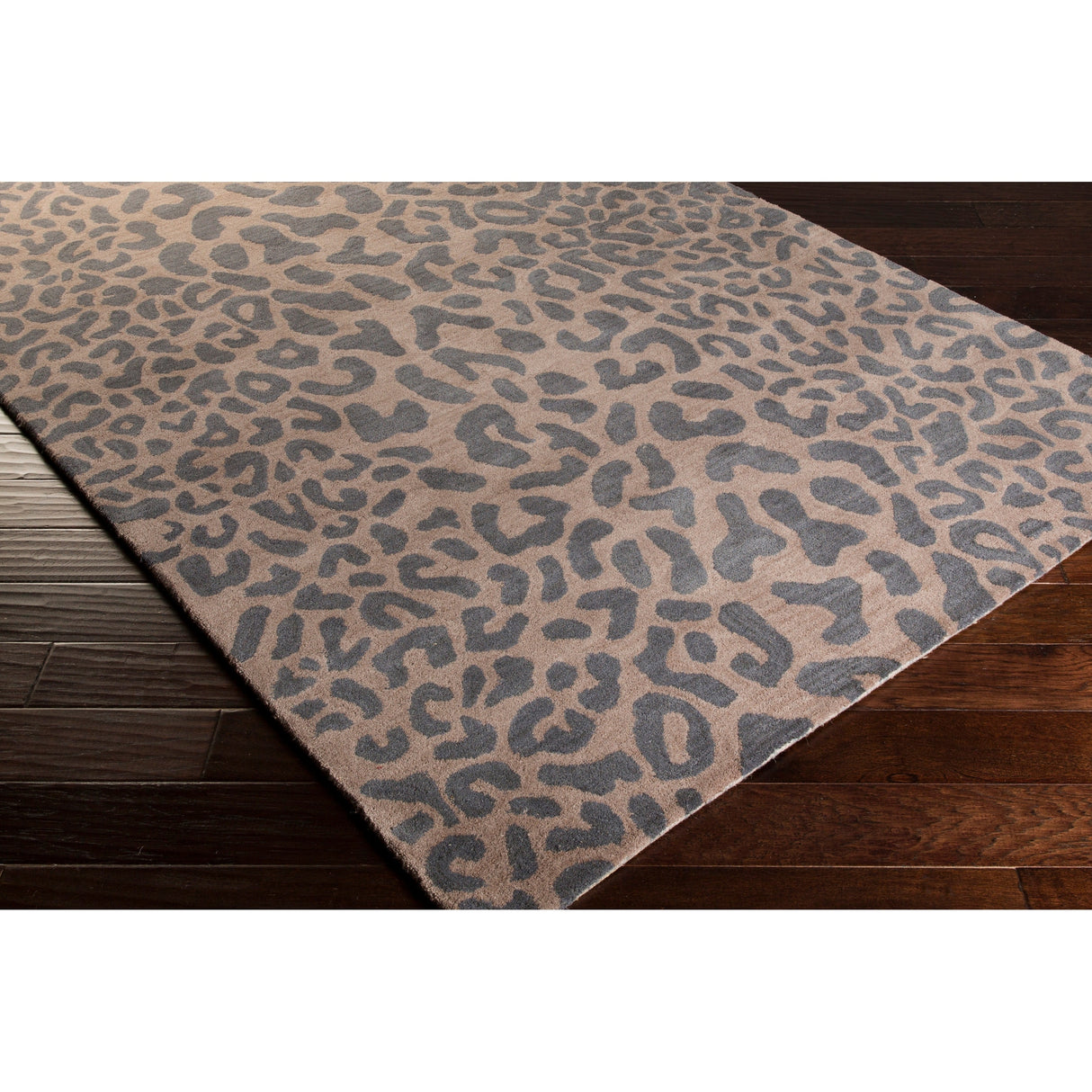 Hand-tufted Jungle Animal Print Runner Wool Area Rug