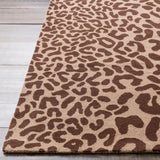 Hand-tufted Jungle Animal Print Runner Wool Area Rug