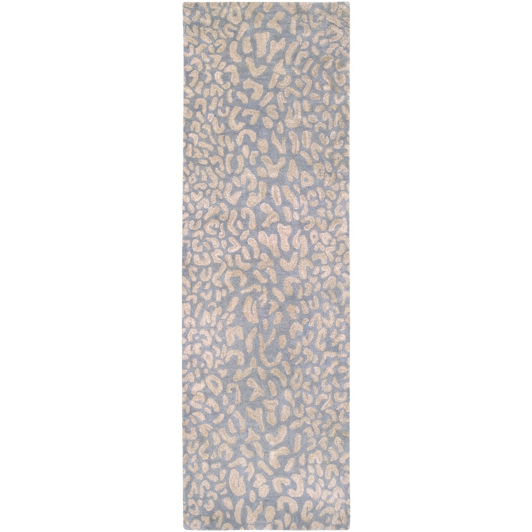 Hand-tufted Jungle Animal Print Runner Wool Area Rug