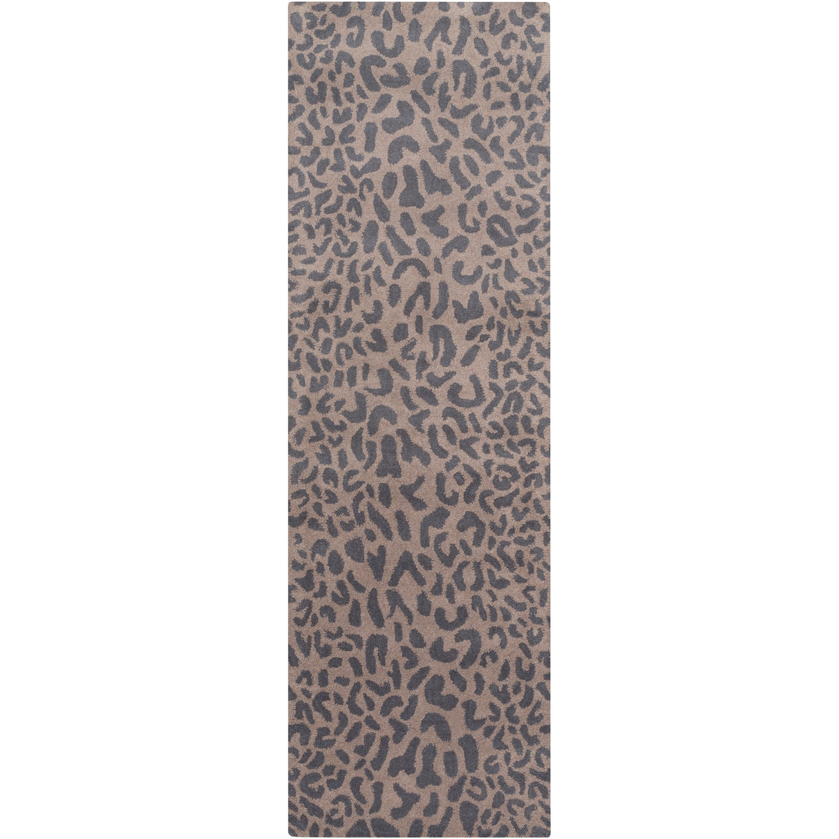 Hand-tufted Jungle Animal Print Runner Wool Area Rug