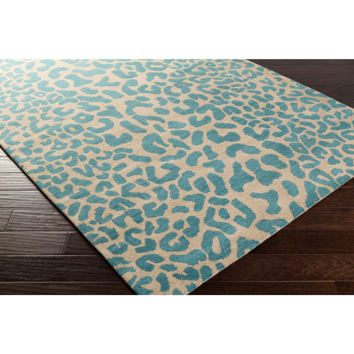 Hand-tufted Jungle Animal Print Runner Wool Area Rug