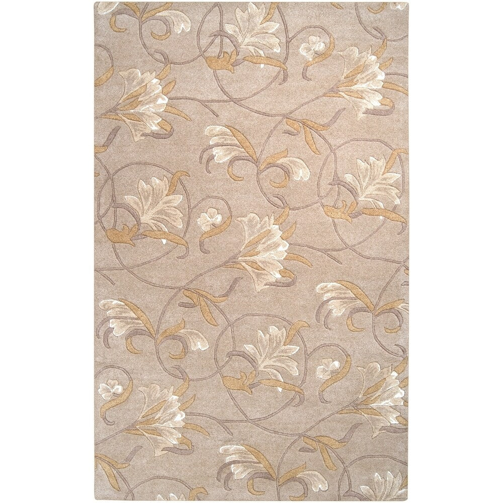 Hand-tufted Mitch Beige Wool Area Rug - 5' x 8'/Surplus