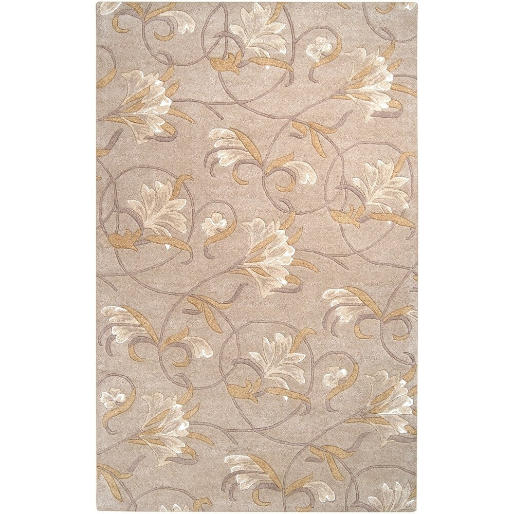 Hand-tufted Mitch Beige Wool Area Rug - 5' x 8'/Surplus