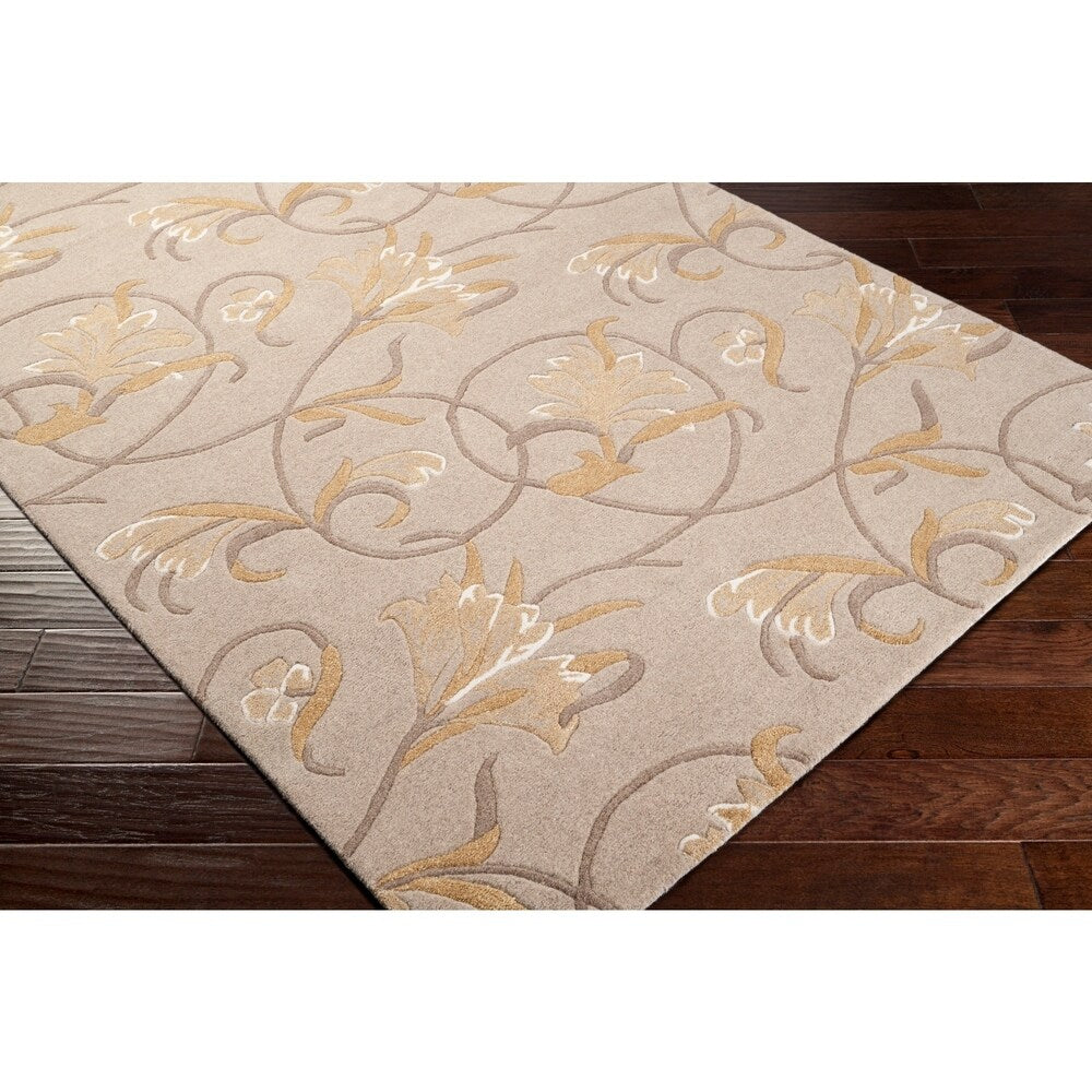 Hand-tufted Mitch Beige Wool Area Rug - 5' x 8'/Surplus
