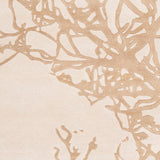 Hand-tufted Orange Cane Contemporary BoBeigeical Rug Area Rug - 9' x 13'