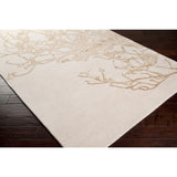 Hand-tufted Orange Cane Contemporary BoBeigeical Rug Area Rug - 9' x 13'