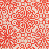 Hand-tufted OrangeSuzani Rust Red Geometric Medallion Wool Area Rug - 2'6" x 8' Runner