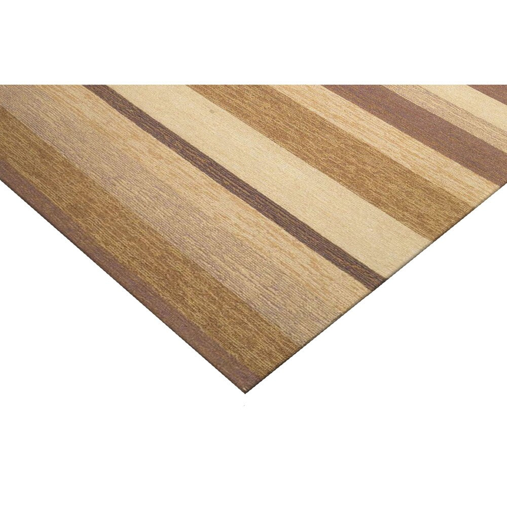 Hand-tufted Ravella Stripe Sand Rug (7'10 x 7'10) - 7'10 x 7'10
