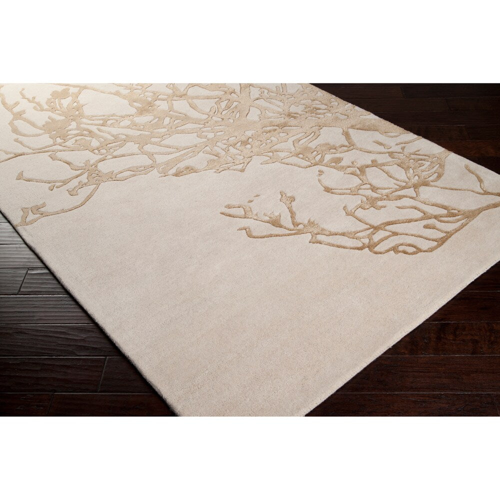 Hand-tufted Ricarden Beige BoBeigeical Rug Area Rug - 2' x 3'