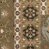 Hand-tufted Rocco Green/Taupe Wool Area Rug - 12' x 15'