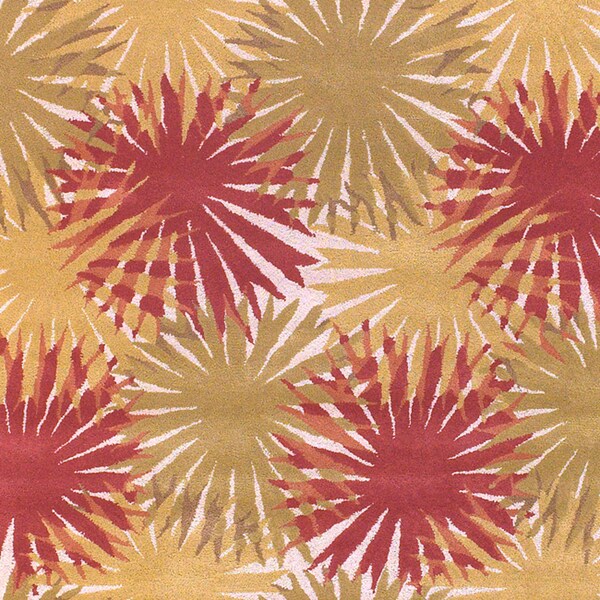 Hand-tufted Seadrift Green Wool Area Rug - 2' x 3'