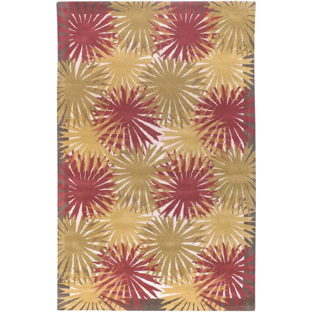 Hand-tufted Seadrift Green Wool Area Rug - 2' x 3'
