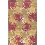 Hand-tufted Seadrift Green Wool Area Rug - 2' x 3'