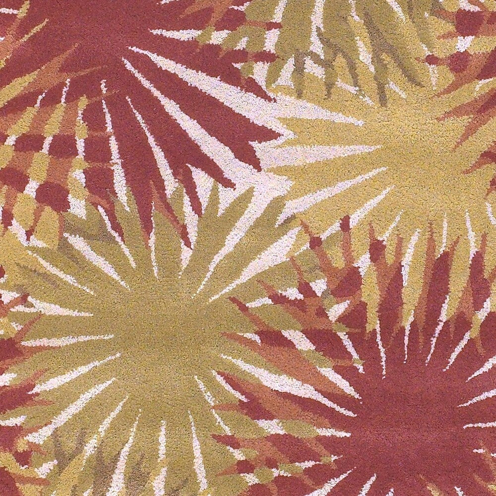 Hand-tufted Seadrift Green Wool Area Rug - 2' x 3'