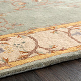 Hand-tufted Shari Green/Grey Wool Area Rug - 2' x 4' Hearth