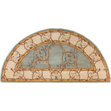 Hand-tufted Shari Green/Grey Wool Area Rug - 2' x 4' Hearth