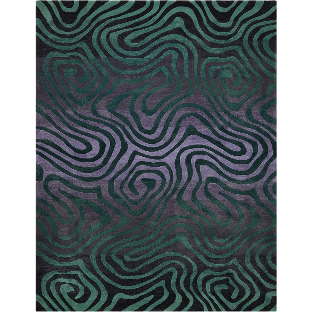 Nourison Contour Tone on Tone Abstract Zebra Modern Hand-tufted Area Rug