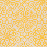 Hand-tufted Suzani Sunflower Yellow Geometric Medallion Wool Area Rug - 2'6" x 8' Runner