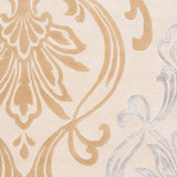 Hand-tufted Tan Eurydice Damask Design Wool Area Rug - 9' x 13'
