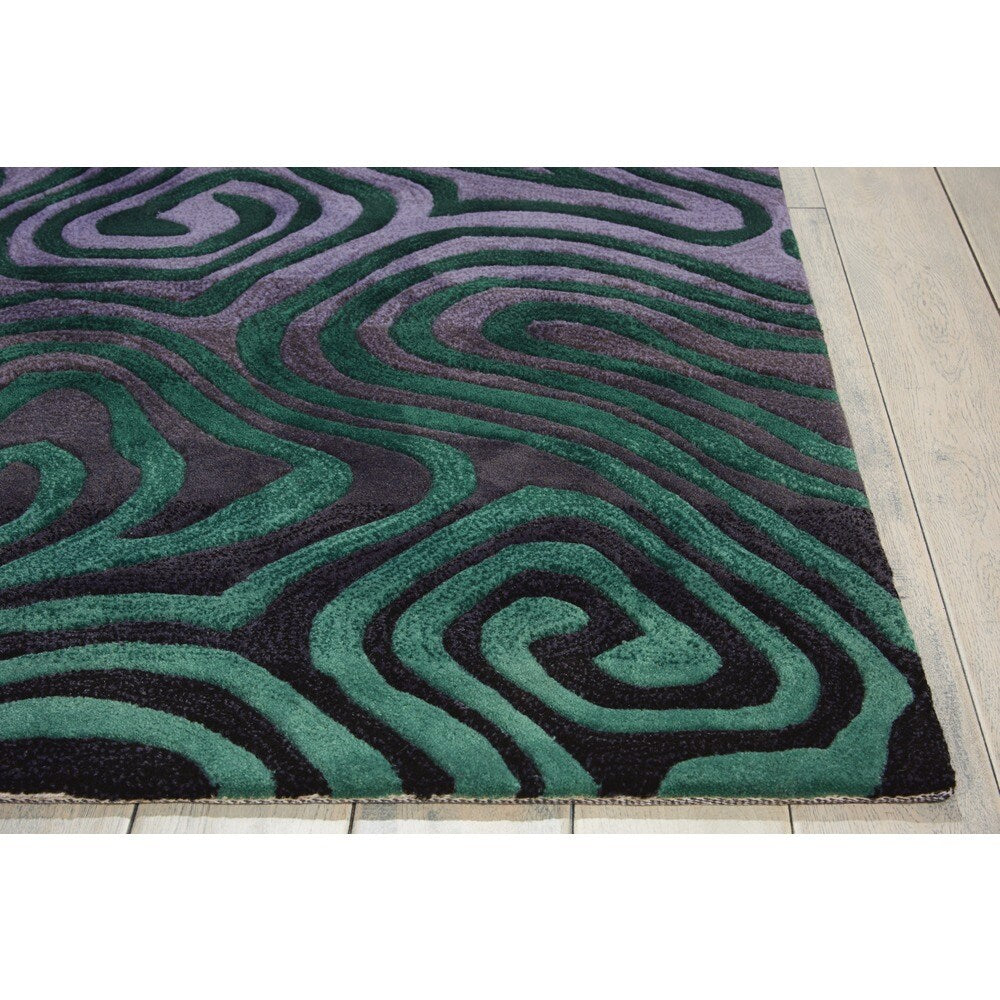 Nourison Contour Tone on Tone Abstract Zebra Modern Hand-tufted Area Rug