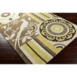 Hand-tufted Welland Dark Olive Green Area Rug - 8' x 10'6"