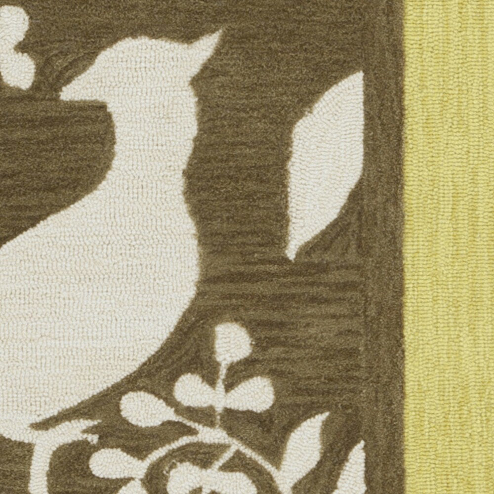 Hand-tufted Welland Dark Olive Green Area Rug - 8' x 10'6"