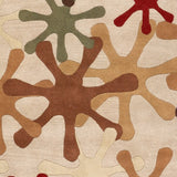 Hand-tufted Whimsy Off Beige Wool Area Rug - 8' Square/Surplus