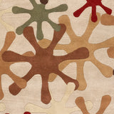 Hand-tufted Whimsy Off Beige Wool Area Rug - 8' Square/Surplus