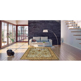 Hand-tufted Wool Blue Traditional Oriental Morris Rug (