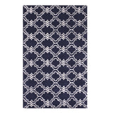 Hand-Tufted Wool Blue Traditional Trellis Moroccan Rug - Timeless Elegance and Luxurious Craftsmanship - 5' x 8'