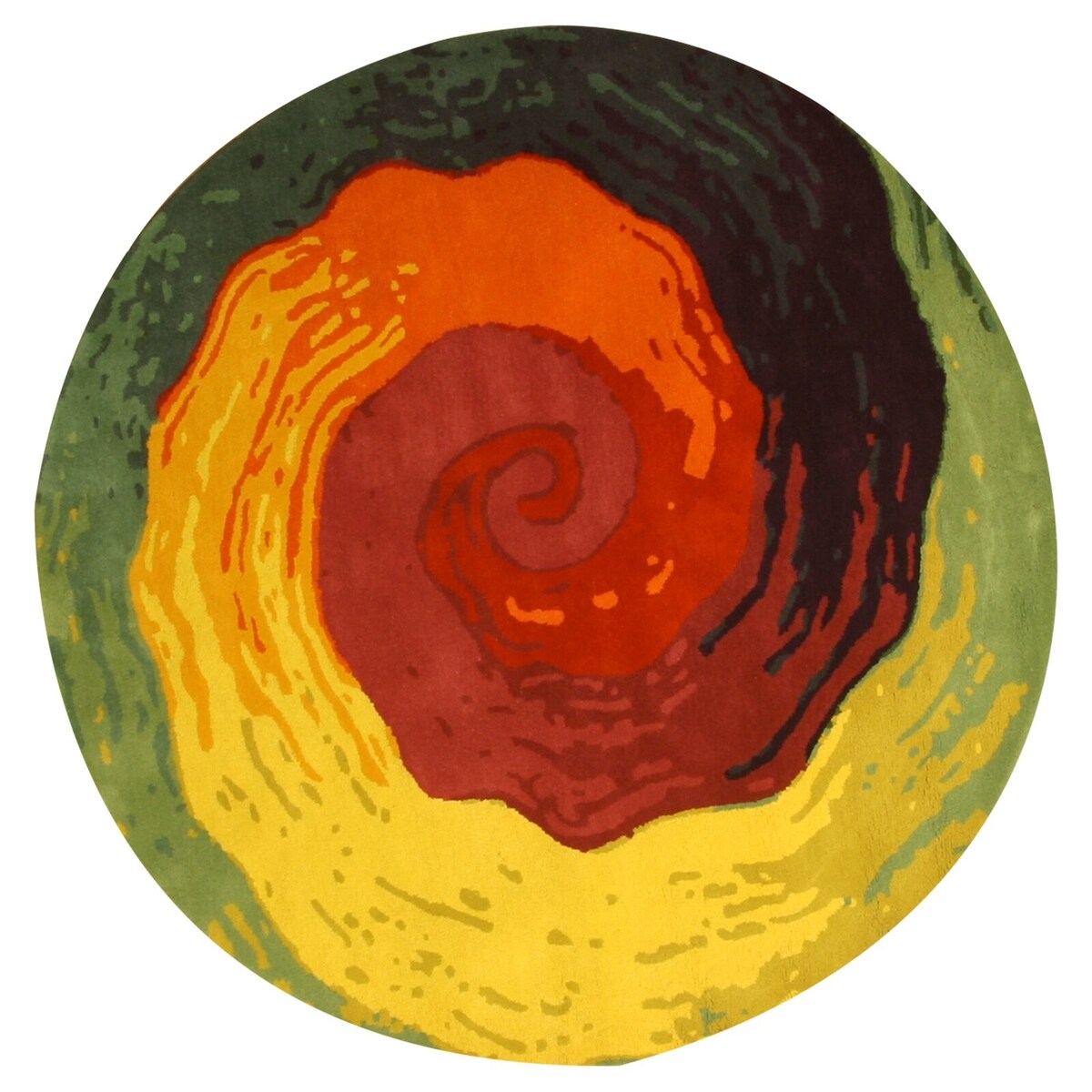 Hand-tufted Wool Contemporary Abstract Cowabunga Area Rug