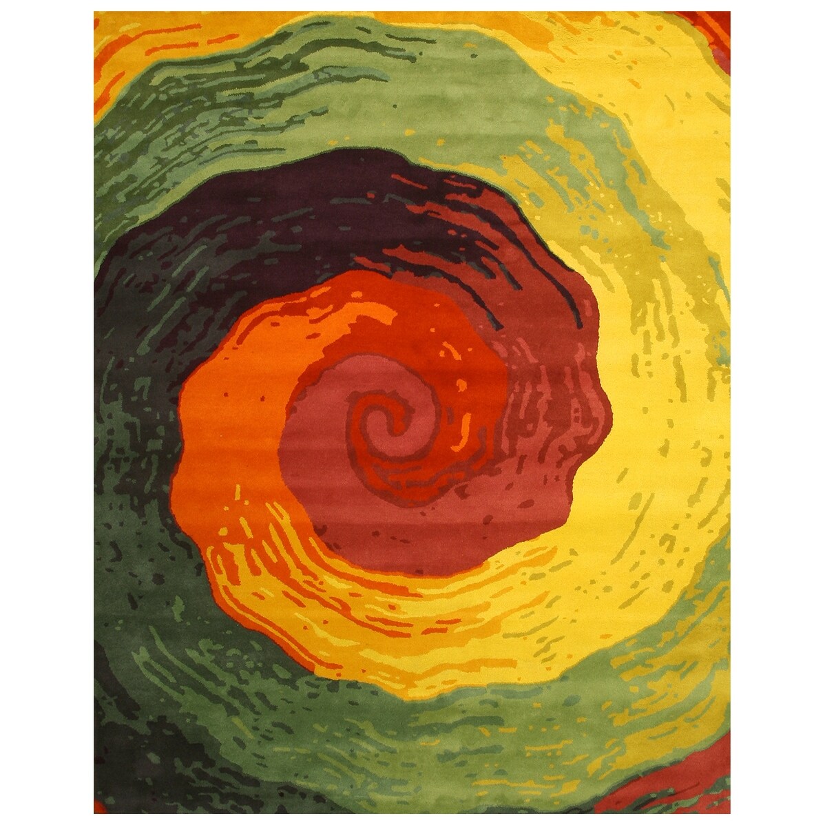 Hand-tufted Wool Contemporary Abstract Cowabunga Area Rug