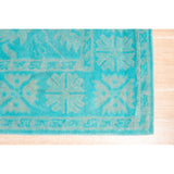 Hand-tufted Wool Green Traditional Oriental Overdyed Rug - 4' x 6'
