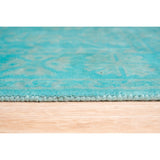 Hand-tufted Wool Green Traditional Oriental Overdyed Rug - 4' x 6'
