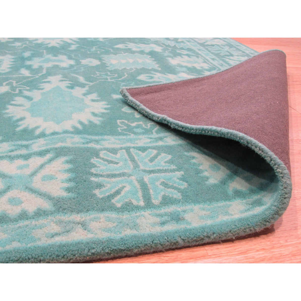 Hand-tufted Wool Green Traditional Oriental Overdyed Rug - 4' x 6'