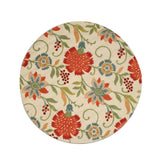 Hand-tufted Wool Ivory Transitional Floral Spring Garden Rug