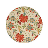 Hand-tufted Wool Ivory Transitional Floral Spring Garden Rug