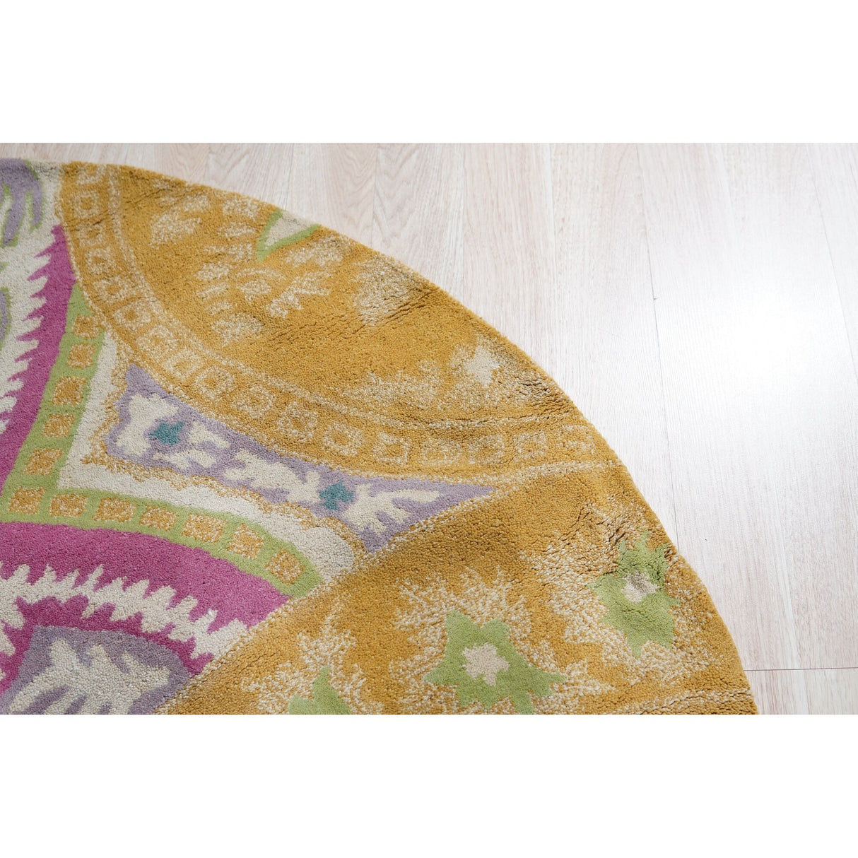 Hand-tufted Wool Orange Transitional Floral Paisley Rug