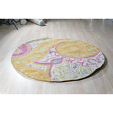 Hand-tufted Wool Orange Transitional Floral Paisley Rug