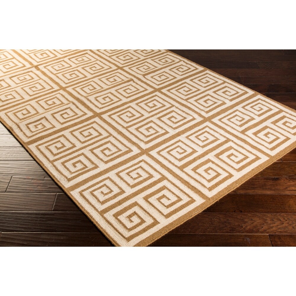 Hand-woven Auckland Flatweave Wool Area Rug